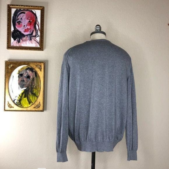 Lacoste V Neck Sweater Pullover Men's Logo Gator - Picture 4 of 4